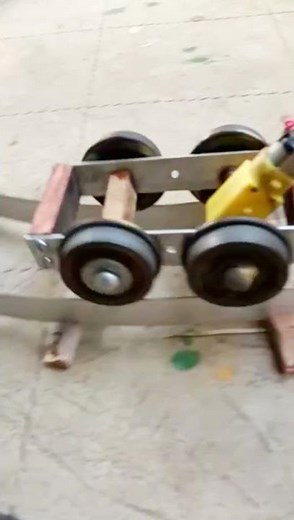 how to make train engine electric at home using DC gear motor