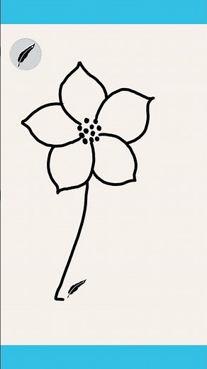 How to Draw an Easy Jasmine Flower Minimal & Simple Drawing Tutorial for Beginners #lidoartworks