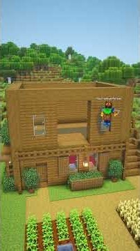 Minecraft ONE WOOD Spruce House! 🌲🏠 | Easy Tutorial #minecraft #shorts #eye4steel