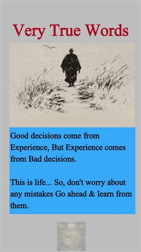 Good Decisions Come from Bad Ones | Learn From Mistakes