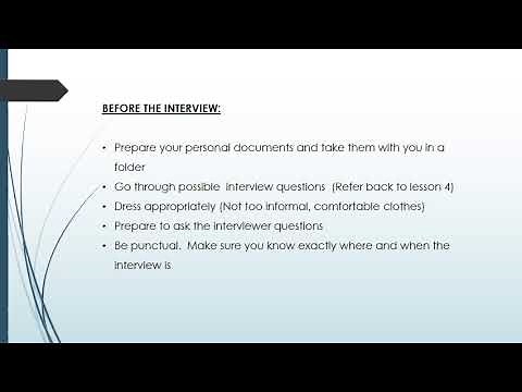 COMMUNICATION AND MAN COMM N4 MODULE 4 INTERVIEWS