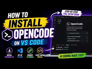 How To Install OpenCode AI in VS Code (Full Setup Guide for Beginners) 🚀