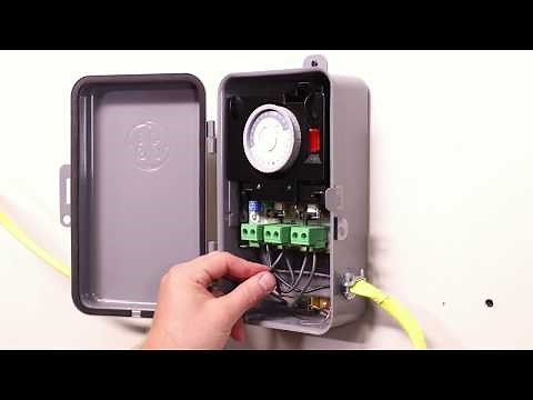 46536: Heavy-Duty 24-Hour Mechanical Box Timer Install