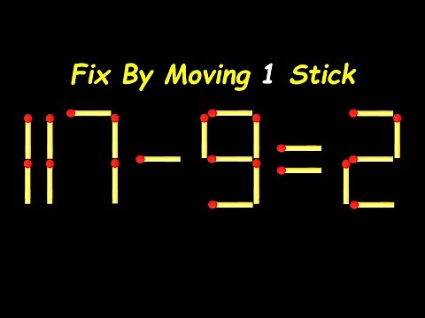 Mind-Blowing Matchstick Puzzle – Move 1 Stick to Win!