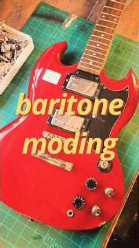 easiest way to convert your regular guitar into a baritone guitar #guitar #guitarplaying