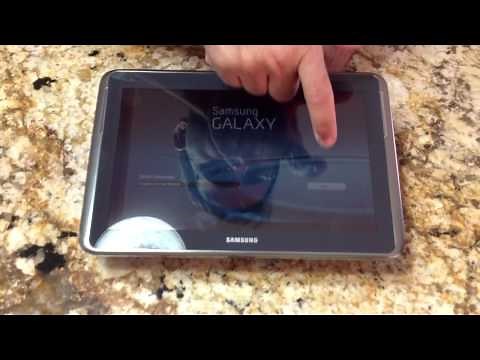 Unboxing and Startup of New Samsung Galaxy Note 10.1