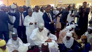 180 reactions · 12 comments | Today, Friday 20 December 2024, His Excellency, Senator Abdul’aziz Yari Abubakar (Marafan Sokoto) attended the Wedding Fatiha of Distinguished Senator representing Daura zone senatorial district, Senator Nasiru Sani Zangon Daura’s Daughter at the Daura Central Jumu’at Mosque in Daura, Katsina state. Al’mansoor Gusau, Advocate. DG Media to Senator Abdul’aziz Yari Abubakar, Chairman Senate Committee on water resources. | Al'mansoor Gusau | Facebook