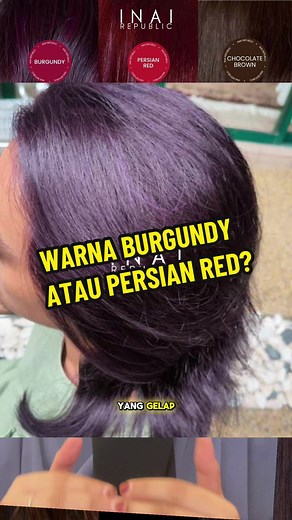 Perbandingan Warna Rambut Burgundy dan Persian Red
