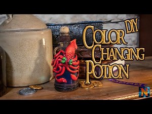 Color changing potion bottle diy