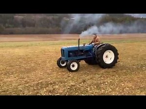 Fordson Major 6 cylinder tractor test drive