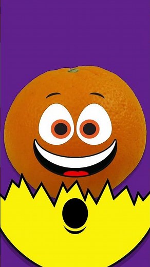 Orange Nesting Surprise #fruit #orange #toddler #learn #colors #cartoonforkids ‪@BabyBigMouth‬ #shorts