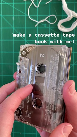 Upcycling Old Cassette Tapes: DIY Book Tutorial
