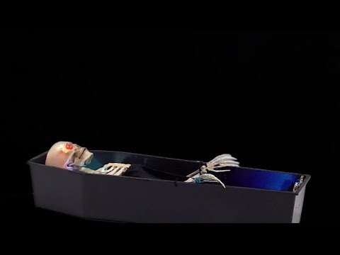 This Rising Skeleton Coffin WILL Shock Your Guests 💀 Halloween Animatronic Reveal