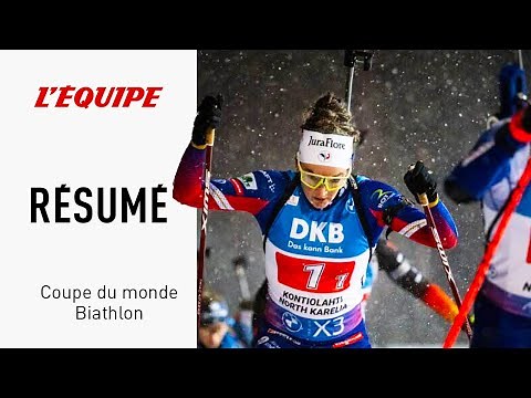Biathlon - La France accroche un nouveau podium lors du relais mixte de Kontiolahti : le résumé
