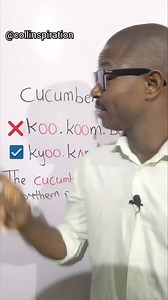 2.8K views · 103 reactions | How to pronounce cucumber. #englishpronunciation #pronunciationtips #cucumber | Collinspiration | Facebook
