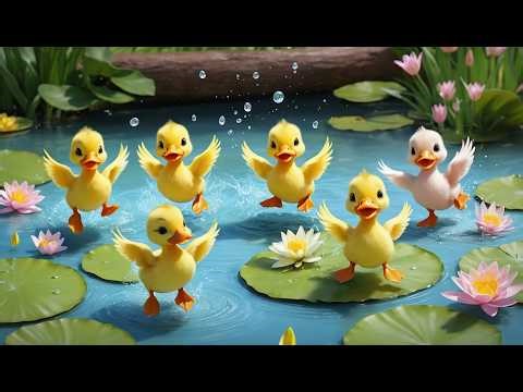 Five Little Ducklings Splash Splash Splash | Water Play & Counting Song for Kids