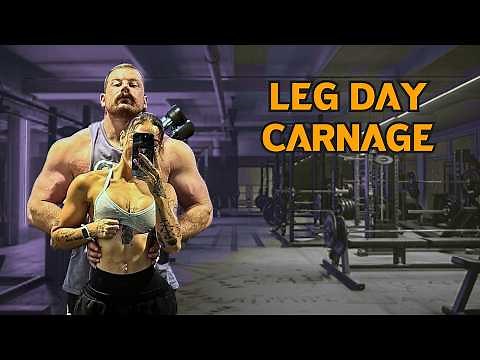 Daisy Tried Surviving One of My Strongman Leg Days… It Got Spicy 🥵