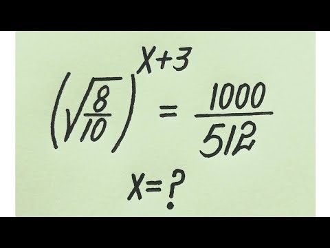 A Very Nice Olympiad Math Exponential Algebric Problem l find x =?