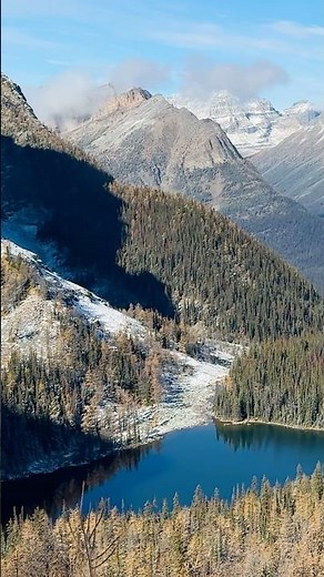 Vista & Arnica Lakes in Fall | Banff National Park, Canada #shorts