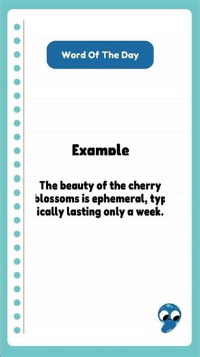 Word of the Day: Ephemeral