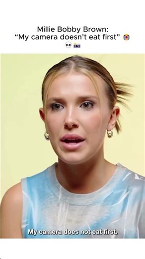 Millie Bobbie Brown has PRIORITIES 😂📸