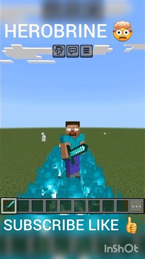 HEROBRINE in MINECRAFT #shorts​ #minecraft​ #herobrine​ #viral​ #trending​