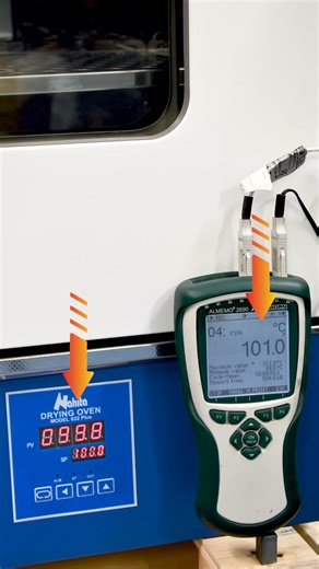 Checking and correcting the temperature using an external probe in ovens #rogosampaic