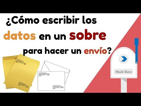 ¿Cómo escribir los datos en un sobre para hacer un envío por correo?, con ejemplos