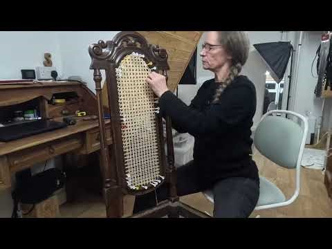 Rattan Cane Weaving Time Lapse - Dining Chair