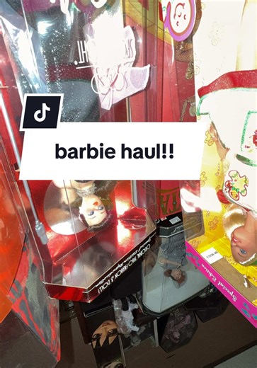 barbie haul!!!! gonna see if the fashion packs will fit my monster high dolls! #barbie #monsterhigh #dollcollector #fyp #alt