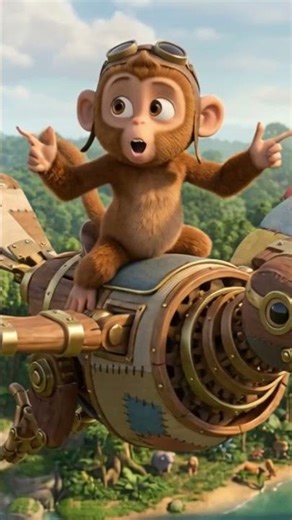 The Little Monkey Dance Song 🐒 – Children's songs to sing and dance along to #shorts #kidssongs #...