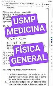 🥼✅️🩺USMP Medicine - Moments SOLVED 1 Introduction to General Physics #homework #exam #classes
