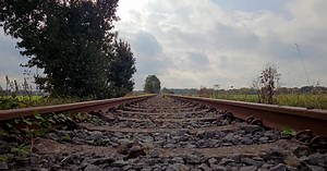 Railways, Railroad Tracks, Train Ride. Free Stock Video