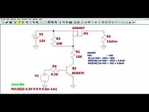 LTSpice 12V Supply Switching Circuit | Simulation