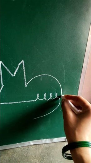 how to draw easy drawing rat with MVO Letter #shorts #art