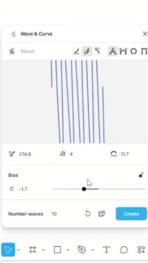 Create smooth and modern string shapes in Figma using Wave & Curve plugins.! 🚀✨#Figma