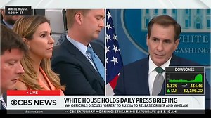3.8K views · 74 reactions | CBS News' Caitlin Huey-Burns asks the NSC's John Kirby if there is "a risk" in publicly announcing the proposal for Paul Whelan and Brittney Griner’s release. "We felt...that it was an appropriate time to talk about these efforts. But...even that decision was not taken lightly," Kirby says. | CBS News | Facebook