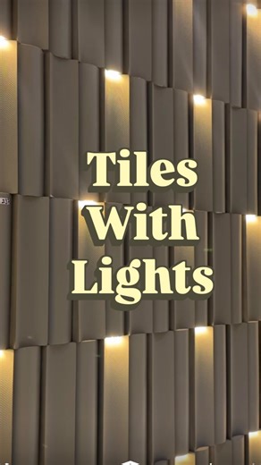 Studio_Gunjan Ranka on Instagram: "Glow is no longer an add-on — it’s built in ✨ Tiles with inbuilt lights are redefining modern interiors with seamless illumination, depth, and instant luxury. Clean by day. Dramatic by night. This is how walls are making statements in 2026. Would you use this on a feature wall, bar, or bedroom? 👀 Save this for your next interior upgrade. Find them @osaanj and connect with them directly . #interiormaterialsmatter #interiorinspo #interiordesign #tileinspo #desig