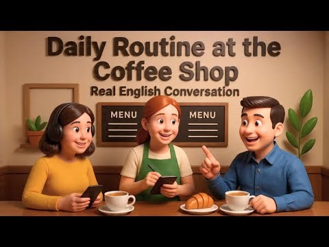 How to Order Coffee in English﻿ ☕ | Real Conversation Practice for Beginners