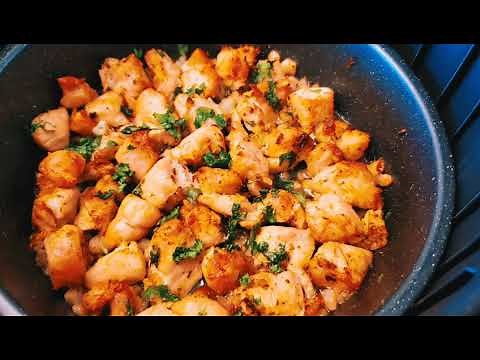 Butter Garlic chicken recipe in Air fryer|How to cook chicken in Air fryer|Bite Size Chicken Recipe