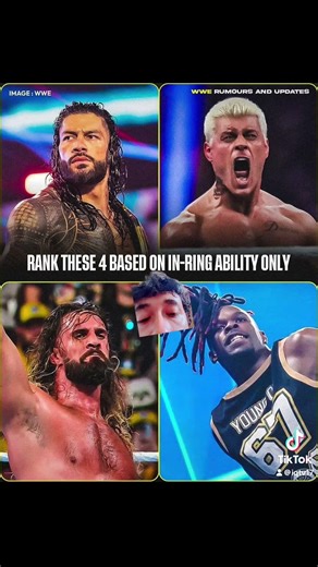 Ranking 4 Wrestlers Based On In Ring Talent #wrestling #wwe #shorts #shortvideo #shortsfeed #short