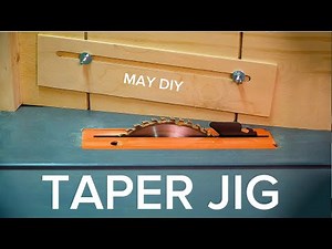 📌 How to make tapered legs with a table saw taper jig