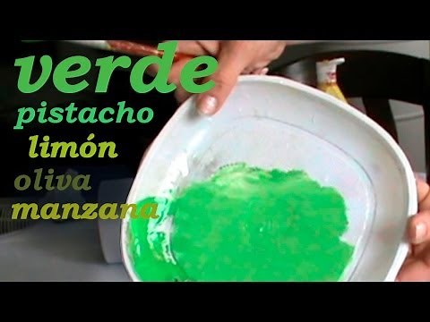 CÓMO HACER VERDE PISTACHO, OLIVA, LIMÓN, MANZANA