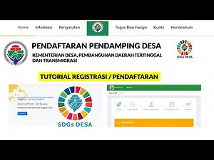 TUTORIAL REGISTRASI-PENDAFTARAN PENDAMPING DESA 2022