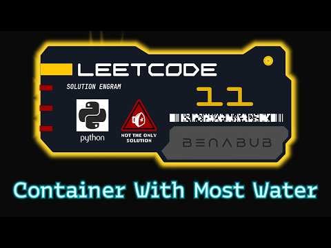 Container With Most Water — LeetCode #11 | Python Algorithm Visualization
