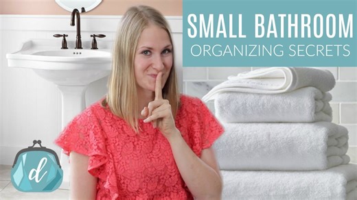 Unique secrets to organize a small bathroom!