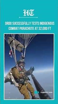 India Successfully Tests DRDO's Indigenous Combat Parachute At 32,000 Feet | DRDO | #shorts
