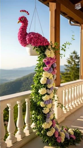 Ethereal Pink Flamingo Floral Masterpiece that Captivates the Heart_ 🌸🌿🦩 #loveit_nature #FloralArt