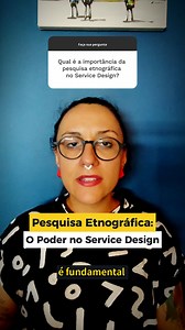 A pesquisa etnográfica no Service Design vai além de entrevistas e questionários, revela padrões sutis e necessidades não óbvias dos usuários. Leva a inovações genuínas baseadas na realidade dos usuários e oferece insights profundos e autênticos para serviços centrados no usuário. ✨ #DesignDeServiços #PesquisaEtnográfica #UsuárioCentrado | femto