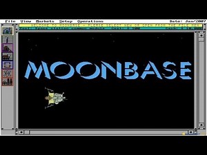 Moonbase gameplay (PC Game, 1990)